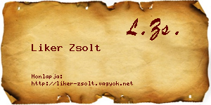 Liker Zsolt névjegykártya